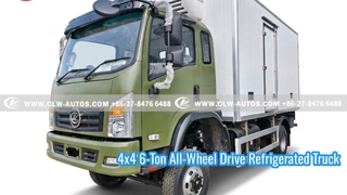 Bağımsız Olmayan Soğutma Üniteli 4x4 6 Tonluk Dört Tekerden Çekişli Soğutmalı Kamyon