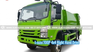 I-suzu 700P 4x4 Sağdan Direksiyonlu Kompaktörlü Çöp Kamyonu