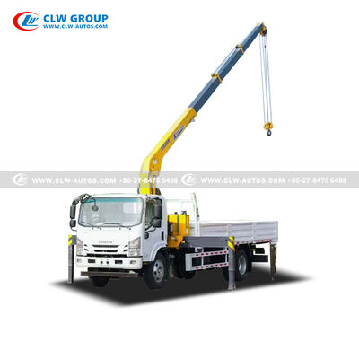 Isuzu 700P 5-Ton Crane Truck with 5,000kg Lifting Capacity, 360° Rotation, and 10.5m Lifting Height for Construction and Logistics