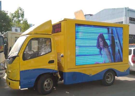 Full Color SMD Screen Mobile Led Display Truck , Scrolling Mobile Advertising Truck