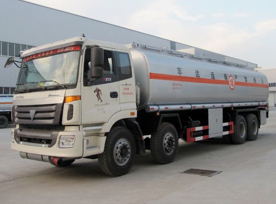 25 Ton Fuel Delivery Tank Truck , 30000 Liters Bobtail Fuel Truck Long Distance