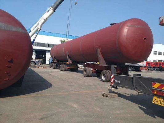 Above Ground LPG Gas Storage Tank For Propane Gas Depot Set Up 200 CBM 100 Ton