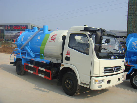 Dongfeng Cummins Sewage Suction Tanker Truck / Vacuum Cleaner Truck 3CBM To 5CBM