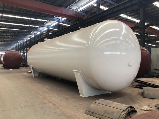 80000 Litres Liquefied Petroleum Large LPG Storage Tanks 11166*3132*3722mm Overall
