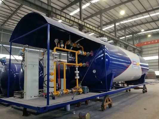 50cbm / 50,000L Liquid Propane Gas Bulk Storage and Dispenser Tank Q345R / SA516 LPG Skid Station