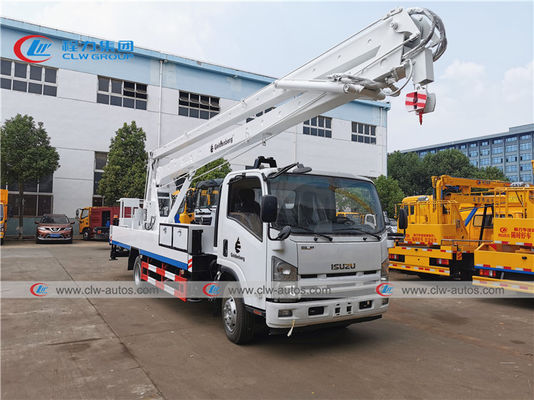 98hp ISUZU 22 Meters Aerial Bucket Truck With Hydraulic Cage