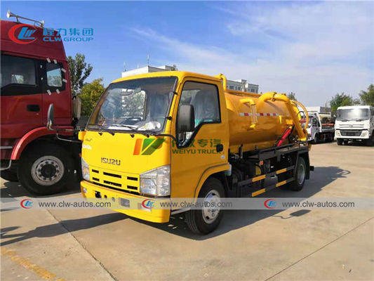 ISUZU 100P Diesel Engine 3000L 3m3 Vacuum Suction Truck