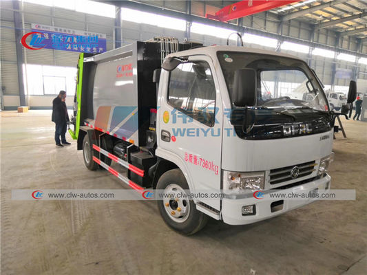 LHD Dongfeng 120HP 5t Compressed Garbage Truck