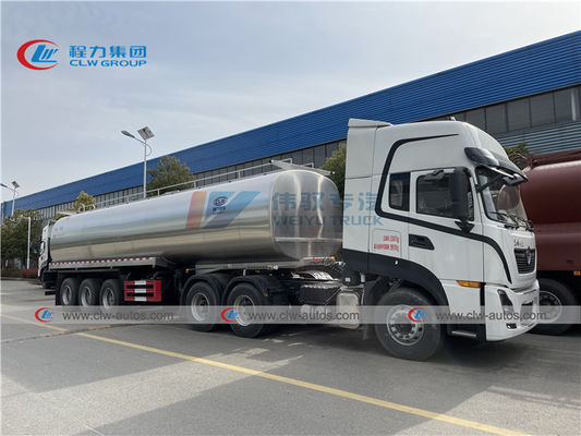 30000L SS304 Tanker Semi Trailer For Fresh Milk Transport