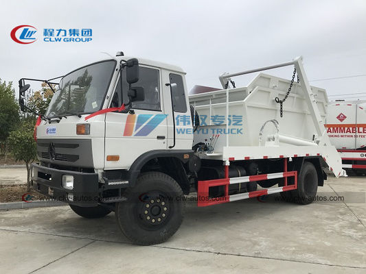 Dongfeng 4x2 10cbm Swing Arm Container Garbage Trucks Waste Removal Bins Truck