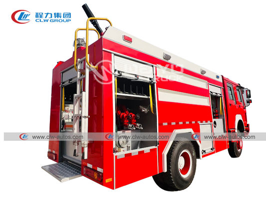 HOWO 4X4 290hp Fire Resuce Truck Emergency Rescue Truck With High Pressure Pump