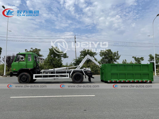 Donfeng 12cbm 12m3 Garbage Transfer Truck Waste Hydraulic Hooklift Equipment