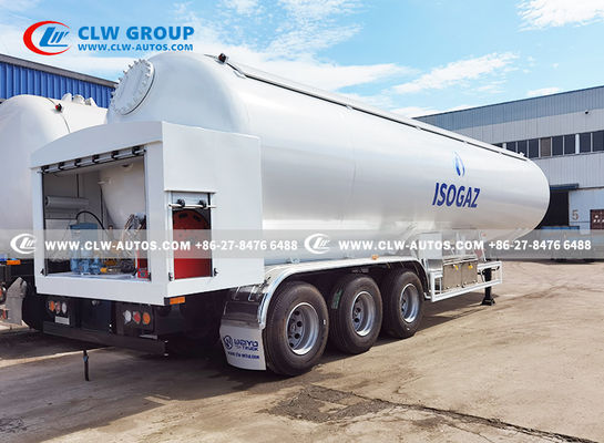 30tons Butane Propane Gas Tanker Trailer With Pump And Flow Meter