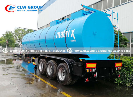 40cbm Bitumen Trailer Liquid Heating Asphalt Tanker