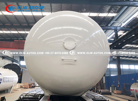 Horizontal Cylindrical 250 PSI LPG Industrial Gas Tank Trailer 49600liter