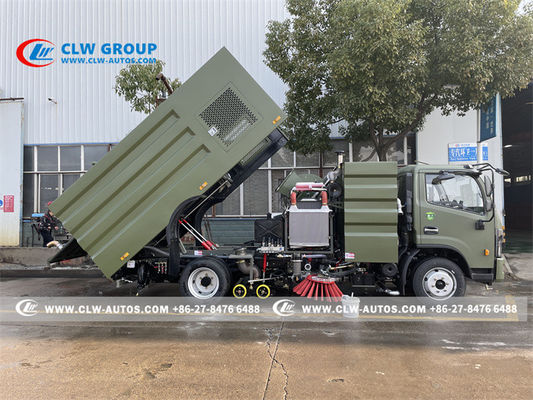 Dongfeng 9cbm Water Tank 5cbm Dust Tank Road Sweeper Truck