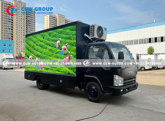 ISUZU Naked Eye 3D Billboard Mobile Outdoor LED Advertising Truck With Air Conditioner