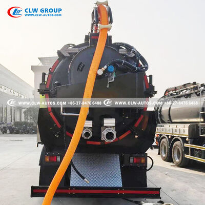 ISUZU 380HP 6x4 Combo Sewer Cleaning Truck with 180 Mpa Jetting and 10CBM Vacuum Tank