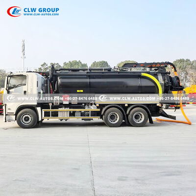 ISUZU 380HP 6x4 Combo Sewer Cleaning Truck with 180 Mpa Jetting and 10CBM Vacuum Tank