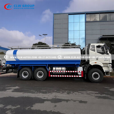 FAW J6P 6x6 All-Wheel Drive Fuel Tanker Truck with 25,000 Liter Dual-Compartment Tank and 390HP Turbocharged Diesel Engine