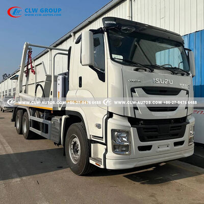 Isuzu Hook Lift Garbage Truck with Hydraulic Hook Lift System for Single Operator Control and Durable Isuzu Chassis