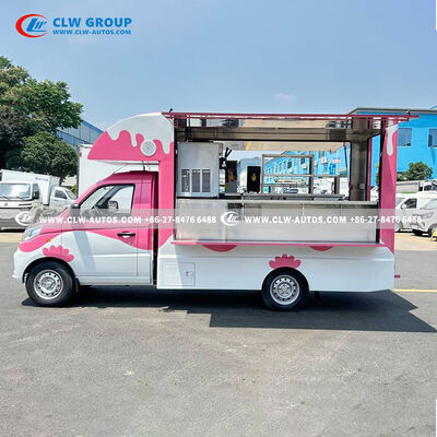 FOTON 4-Wheel Gasoline Mobile Food Truck with Insulated Box and Flip-Up Counters – Euro VI Mini Ice Cream Vending Car