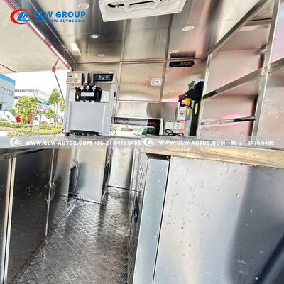 FOTON 4-Wheel Gasoline Mobile Food Truck with Insulated Box and Flip-Up Counters – Euro VI Mini Ice Cream Vending Car