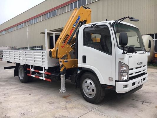 ISUZU Truck Mounted Telescopic Crane For Construction Material Transportation