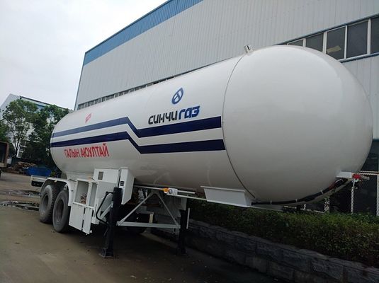 Transport Road Lpg Delivery Truck 2 Axle 45cbm 18mt 18 Tons Semi Trailer