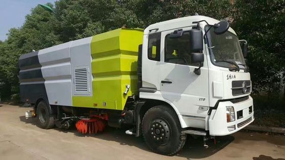 Dongfeng 9000 Liters Water Mechanical Sweeper Truck , 9 Ton Street Washing Truck
