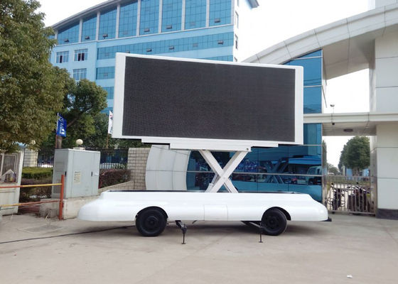 P5 P6 LED Billboard Truck Road Show Mini Trailer With Lifting LED Screen