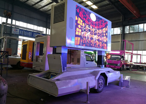 P5 P6 LED Billboard Truck Road Show Mini Trailer With Lifting LED Screen