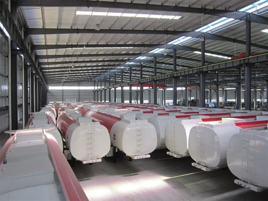 40 Ton Oil Tank Fuel Delivery Truck Semi Trailer 50000 Liters With Three Axle