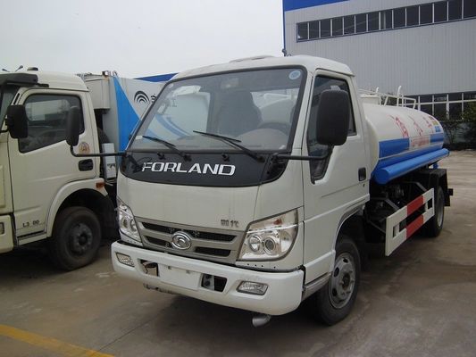 Foton Forland Mini Water Tanker Truck , 3 Ton 3000 Liter Commercial Water Truck