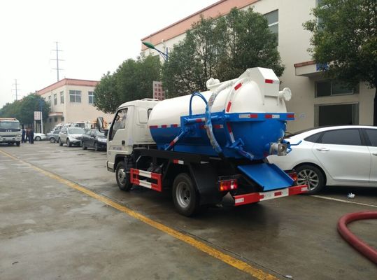 Small 3cbm Sewer Vacuum Suction Truck Forland 3 Ton Water Jet Sewer Cleaning Truck
