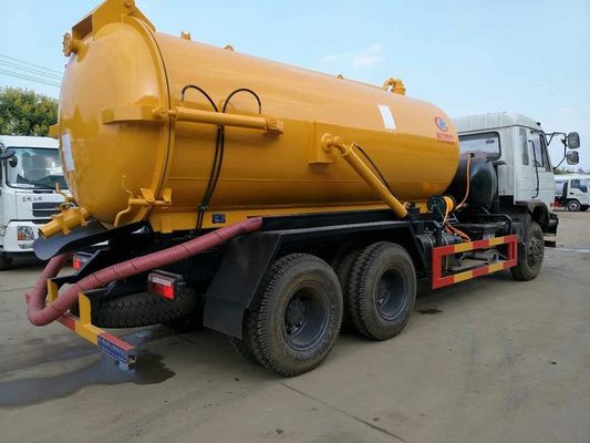 Septic Vacuum Suction Truck 210hp 10 Wheel 16cbm With Hydraulic Control System