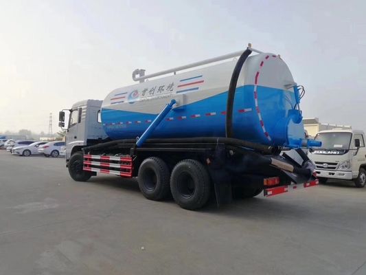 Dongfeng 6X4 18cbm Sewer Vacuum Suction Truck 18 Ton For City / Factory Cleaning