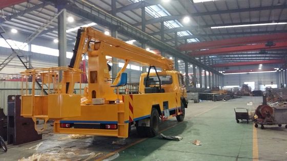 Dongfeng 170hp 20M Aerial Lift Truck , Aerial Platform Truck With 360 Degree Rotation Arms