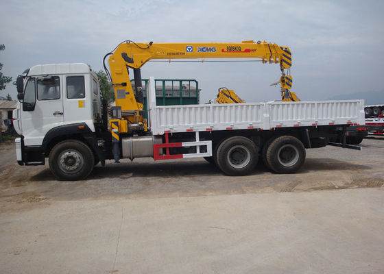 10 Wheels 10T Truck Bed Mounted Crane Straight Boom Q235 Carbon Steel Box Material