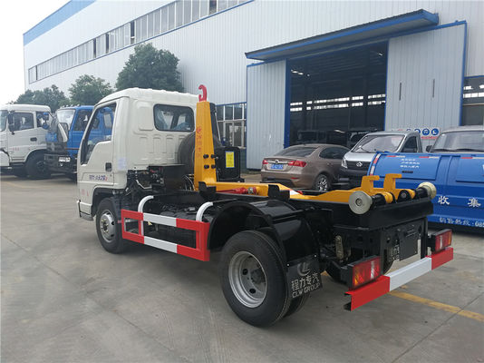 Forland Roll On Roll Off Garbage Dump Truck , 3 Ton Small 3cbm Hook Bin Truck