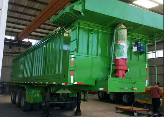 Dump Tanks Trucks And Trailers 3 Axle Tipping Rear Unloading Dump Semi Trailer