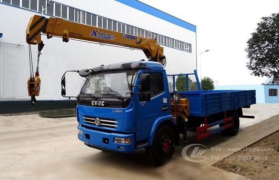 Straight Arm Truck Mounted Mobile Crane , Heavy Duty Telescoping Boom Crane