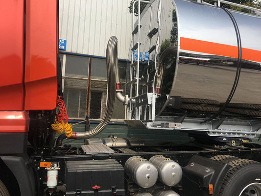 Oil Tank Trailer Fuel Delivery Truck Semi Trailer 45CBM Aluminium Alloy Thermal Insulation