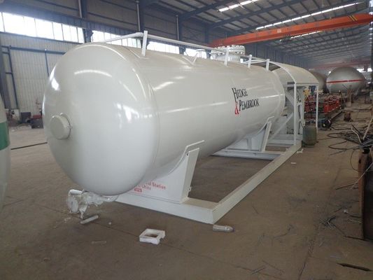 5 Tons Propane Storage Tanks , Factory Assembly Station Lpg Storage Tank With Scale
