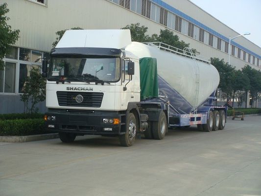 2 Axle 35cbm Cement Tanks Trucks And Trailers For Dry Powder Flour Transportation