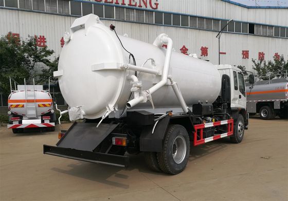 ISUZU 10,000 Liter Sewage Vacuum Suction Truck For City Sewage Cleaning