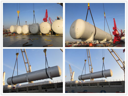 Above Ground LPG Gas Storage Tank For Propane Gas Depot Set Up 200 CBM 100 Ton