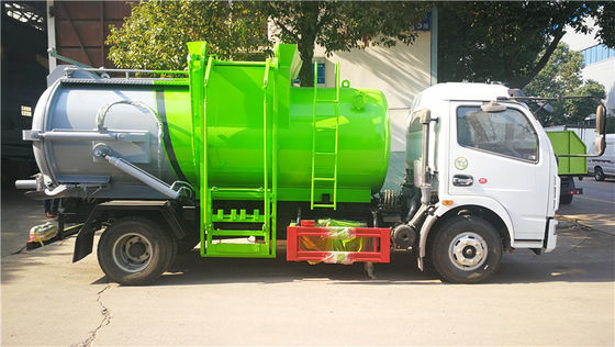 Kitchen Restaurant Waste Removal Trucks Hydraulic Self Loading & Discharging