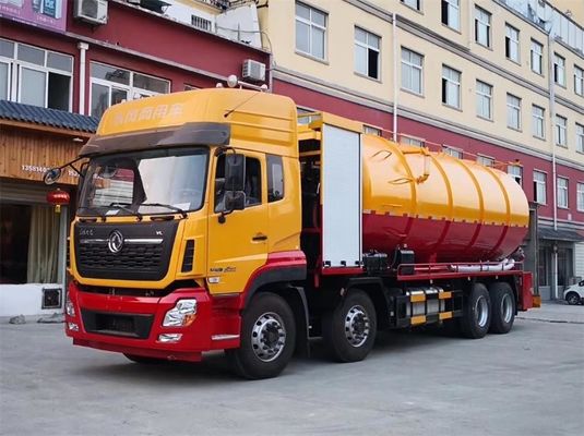 Dongfeng Jetting Sewage Vacuum Suction Truck With 420HP Deputy Diesel Engine 35m3