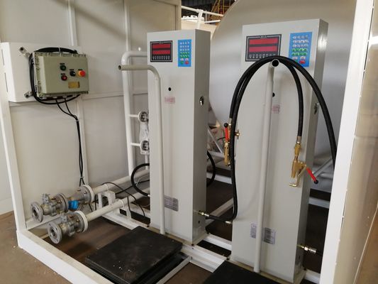 10000 Liters Q345R Carbon Steel LPG Gas Storage Tank For 5mt Completed Propane Gas Filling Plant